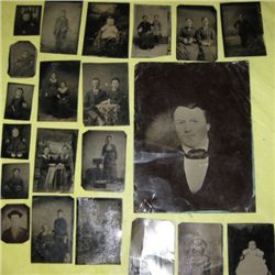 Misc. Vintage Tin Type Photos.