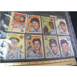 8-1950's Baseball Cards