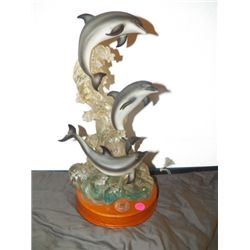 Dolphin Music Statue