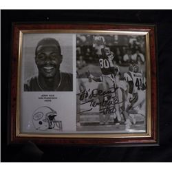 Signed #80 Jerry Rice Photo