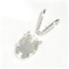 Image 1 : STERLING SILVER PENDANT FINDING TOTAL WEIGHT IS .21 GRAMS 6X4MM *SNAP IN SETTING* NEW CONDITION!!