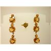 30.75 CTW CITRINE EARRING .925 STERLING SILVER