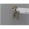 17.75 CTW GREEN AMETHYST PENDANT .925 STERLING SILVER