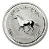 Australian Lunar Silver 2 oz Silver  Horse