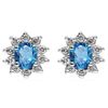 Image 1 : Genuine 1.44 ctw Topaz Earring 14k 1.9g