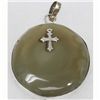Natural 24.03g Semi-Precious Pendant .925 Sterling
