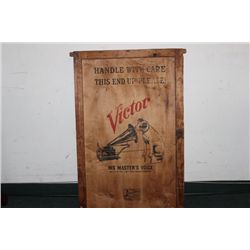 WOODEN CRATE COVER FOR VICTOR TALKING MACHINE SHIPMENT