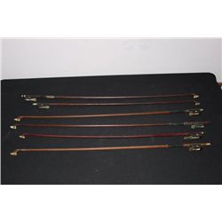 6 VIOLIN BOWS - NO STRINGS