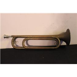 EXC. BRASS TRUMPET - GREAT COLOR TONE - 17" LONG