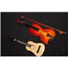 Image 1 : MINIATURE VIOLIN & GUITAR IN ORIG. CASES - GUITAR 7.5 X