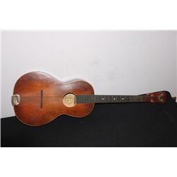 REGAL TENOR 4 STRING GUITAR W/ CASE - BACK NEEDS TO BE