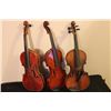 Image 1 : 3 SOLID VIOLINS FOR PARTS OR RESTORATION