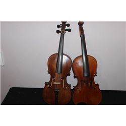 2 NICE VIOLINS FOR RESTORATION OR PARTS