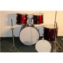 DRUM SET INCOMPLETE BUT WHAT IS HERE'S NICE MADE BY