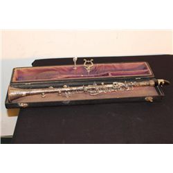 SILVERPLATED CLARINET COMPLETE WITH CASE