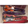 Image 7 : 2 NICE OLD VIOLINS FOR REPAIR OR RESTORATION BODY IN