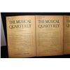 Image 2 : 4 MUSICAL QUARTERLY 2 1939 - 1 1940 - 1 1941 - GOOD