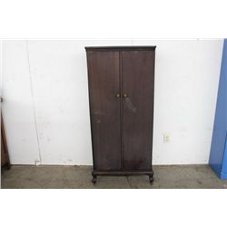 UNUSUAL TALL CASE 13 SHELF MUSIC CABINET ORIGINAL