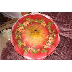 BEAUTIFUL HAND-PAINTED FULL-SIZE MORNING GLORY HORN