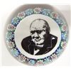 Image 1 : Large Winston Churchill Paperweight. 4" in diameter