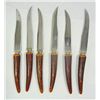 Image 1 : Vintage Steak Knife set with Bakelite handles, Set of six knives.