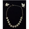 Image 1 : Vintage Coro Set, Choker and Clip Back Earrings. Choker is 15" long