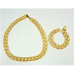 Vintage Signed Napier Necklace & Bracelet Set, In Near  Mint Condition!18" long