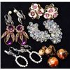 Image 1 : Vintage Lot of Clip back earrings, Six pair total, all in nice condition