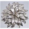Image 1 : Vintage Signed Kramer Silver Tone Brooch, Excellent Condition, 2" in diameter.