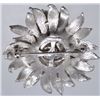 Image 2 : Vintage Signed Kramer Silver Tone Brooch, Excellent Condition, 2" in diameter.