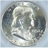 Image 2 : 1952-D FRANKLIN HALF DOLLAR, PCGS MS-64  FBL  WHITE