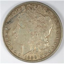 1888-S MORGAN SILVER DOLLAR, , AU-53  ORIGINAL