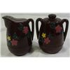 Image 2 : CREAM AND SUGAR SALT AND PEPPER SHAKERS AND COLUMBIA COLLEGE COLLECTIBLE EWER