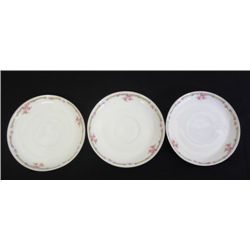 3 VINTAGE Z.S&CO. SAUCER PLATES