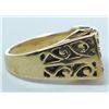 Image 3 : VINTAGE RUBY RING, 14K GOLD, UNUSUAL FILIGREE DESIGN. PRE-OWNED SIZE 6.5