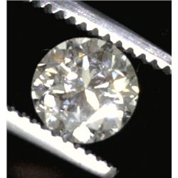 EGL Certified .74ct Round Brilliant Cut Diamond SI2 H