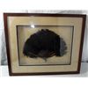 Image 1 : VINTAGE OSTRICH FEATHER HAND FAN BLACK FAUX TORTOISESHELL