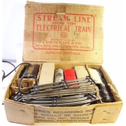 1940-1950 ERA MARX ELECTRIC TRAIN IN THE ORIGINAL BOX! 4 CARS & ENGINE.