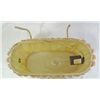 Image 2 : VINTAGE HEADBOARD LAMP, SATIN WITH RUFFLES