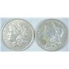 Image 1 : ( 2 )  VERY NICE CIRCULATED MORGAN SILVER DOLLARS: 1883-O AND 1889-P