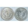 Image 2 : ( 2 )  VERY NICE CIRCULATED MORGAN SILVER DOLLARS: 1883-O AND 1889-P