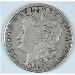 1886-S MORGAN DOLLAR XF-AU 45