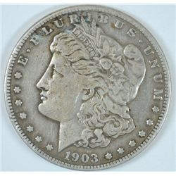 1903-S MORGAN SILVER DOLLAR, VF-20  NICE