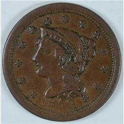 1852 LARGE ONE CENT AU NICE