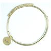 Image 1 : Pre0owned 14K Yellow Gold Emerald and Diamond Bracelet, Excellent Condition