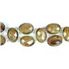 Image 2 : New German Silver Bracelet with Faceted Tigers Eye 7" long