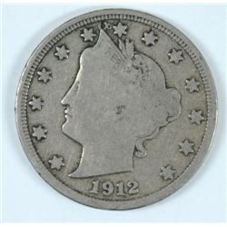 1912-S LIBERTY NICKEL FINE