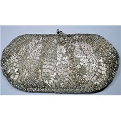 GALA BEADED CLUTCH. PERFECT FOR A NIGHT OUT ON THE TOWN! 8" X 4 1/2"