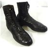 Image 1 : VICTORIAN BLACK LEATHER LACE UP LADIES BOOTS