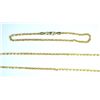 Image 1 : 10kt Diamond Cut Rope Bracelet and Chain